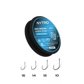   Nytro NTO1 Big Bream 14 0,15mm 50cm Előkötött Füles, Szakállas Quick-Stop Horog 8db