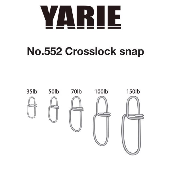 Yarie 552 Crosslock Snap 150lb Kapocs 7db
