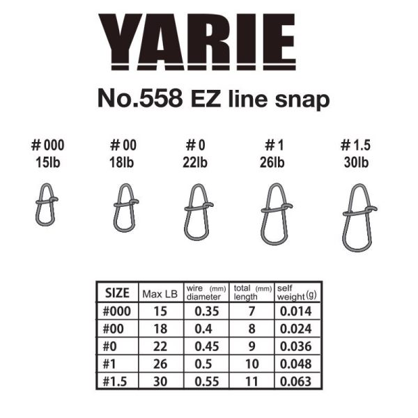 Yarie 558 Ez Line Snap 46lb 2 Kapocs 11db