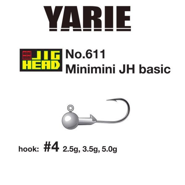 Yarie 611 Mini Basic 4 2,5gr Jig Fej 5db