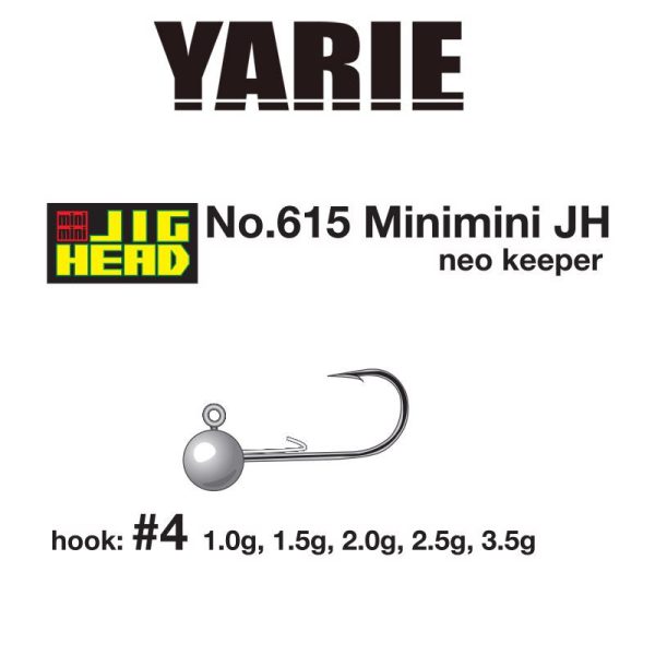 Yarie 615 Mini Neo Keeper 4 2,5gr Jig Fej 5db