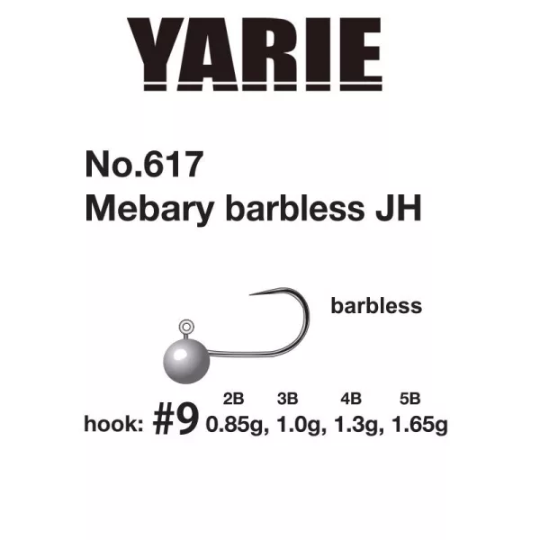 Yarie 617 Mebary Barbless 9 0,5gr Jig Fej 5db
