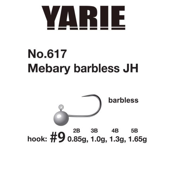 Yarie 617 Mebary Barbless 9 0,85gr Jig Fej 5db