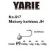 Yarie 617 Mebary Barbless 9 1,0gr Jig Fej 5db