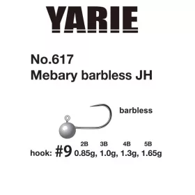 Yarie 617 Mebary Barbless 9 1,3gr Jig Fej 5db