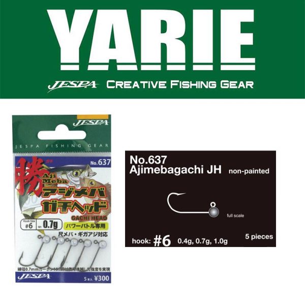 Yarie 637 Ajimeba Gachi 6 0,4gr Jig Fej 5db