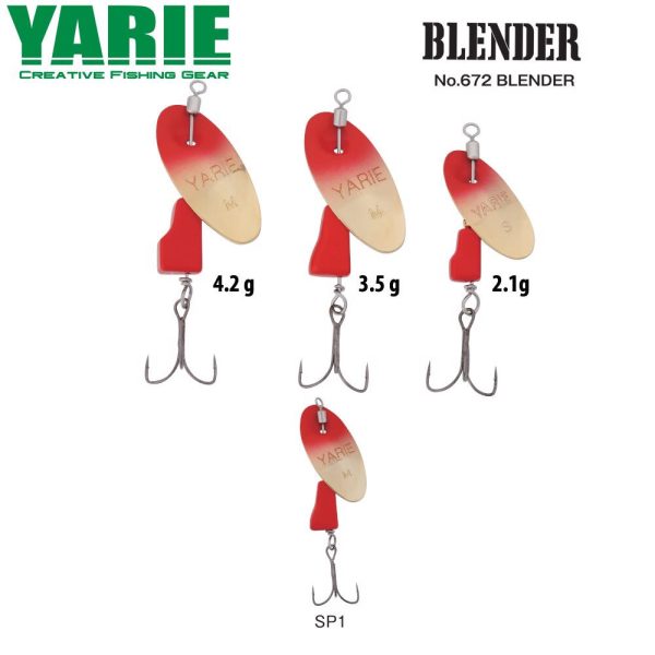 Yarie 672 Blender 2,1gr SP1 Red/Red Körforgó