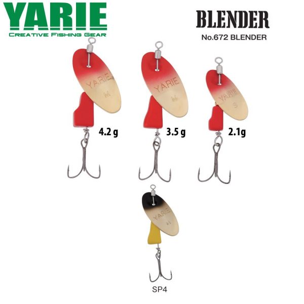 Yarie 672 Blender 2,1gr SP4 Black/Yellow Körforgó