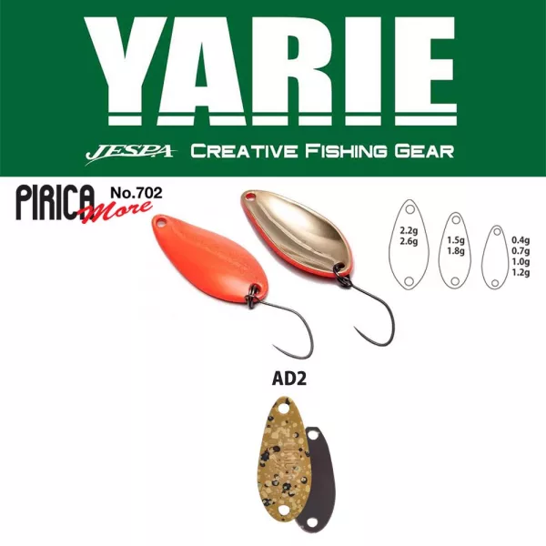 Yarie 702 Pirica More 1,0gr AD2 Mastu Pellet B Kanál Villantó