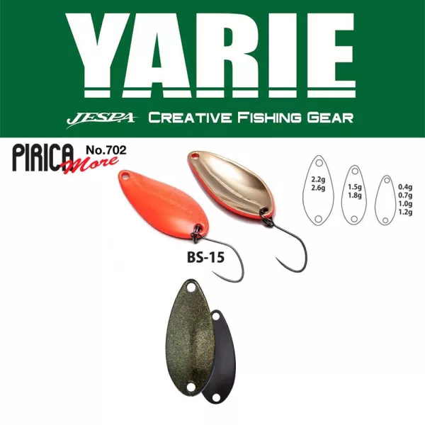 Yarie 702 Pirica More 1,5gr BS-15 Gradation G Black Kanál Villantó