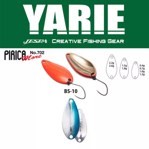Yarie 702 Pirica More 2,2gr BS-10 Blue/Silver Kanál Villantó