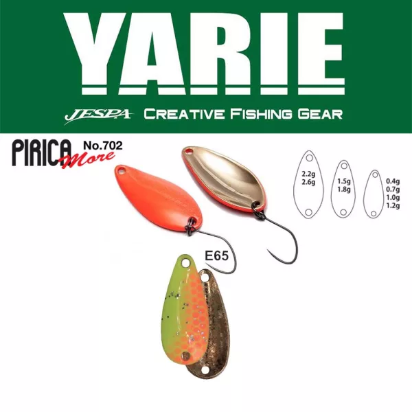 Yarie 702 Pirica More 2,2gr E65 Second Lemon Kanál Villantó