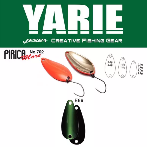 Yarie 702 Pirica More 2,2gr E66 Fits Green Kanál Villantó