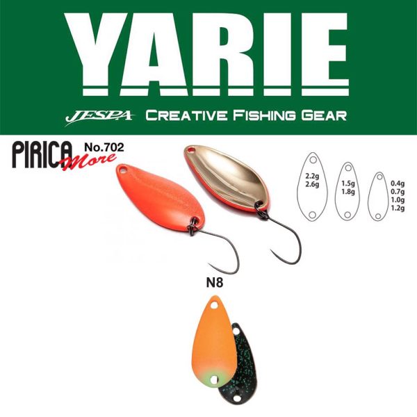 Yarie 702 Pirica More 2,2gr N8 AG Carrot/Black Kanál Villantó