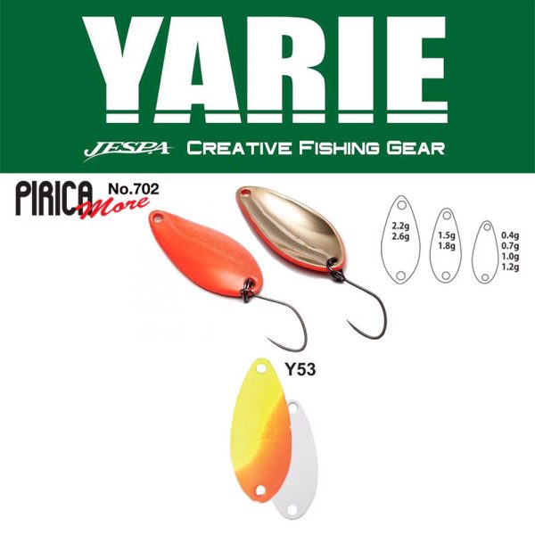 Yarie 702 Pirica More 2,6gr Y53 Lemon/Orange Kanál Villantó