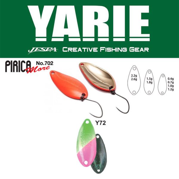 Yarie 702 Pirica More 2,6gr Y72 Green/Pink Kanál Villantó