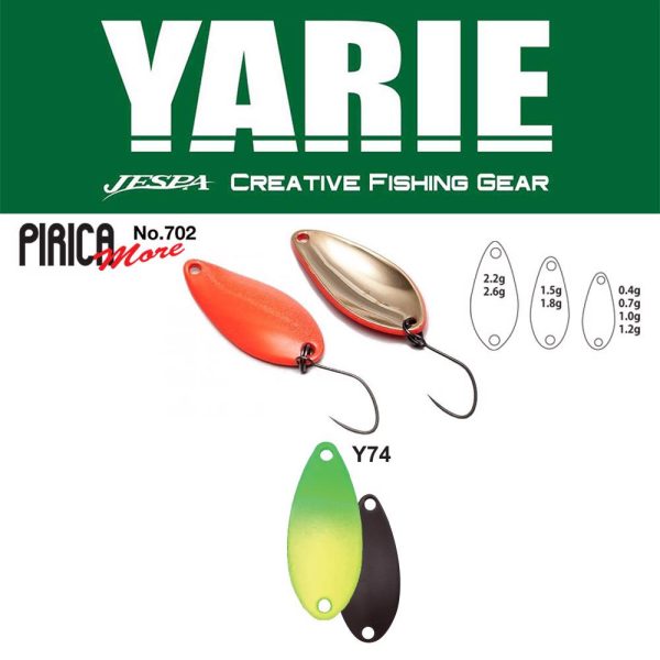 Yarie 702 Pirica More 2,6gr Y74 Green/Lemon Kanál Villantó