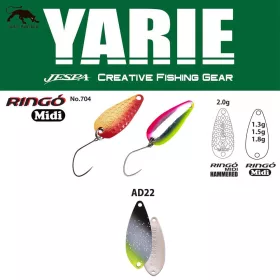   Yarie 704 Ringo Midi 1,8gr AD22 Saber Silver Kanál Villantó