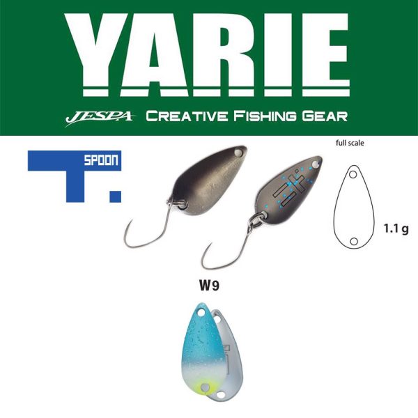Yarie 706 T-Spoon 1,1gr W9 Blues Kanál Villantó
