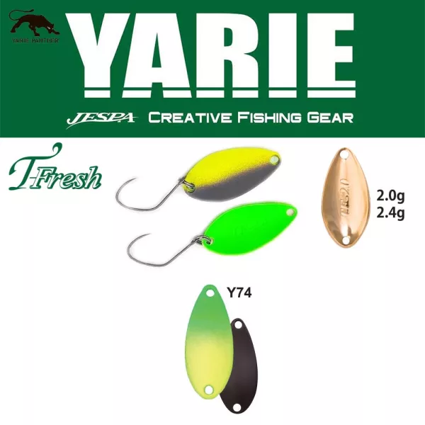 Yarie 708T T-Fresh 2,4gr Y74 Green/Lemon Kanál Villantó