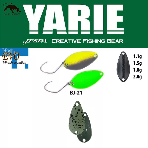 Yarie 710T T-Fresh Evo 1,1gr BJ-21 Edamame Kanál Villantó