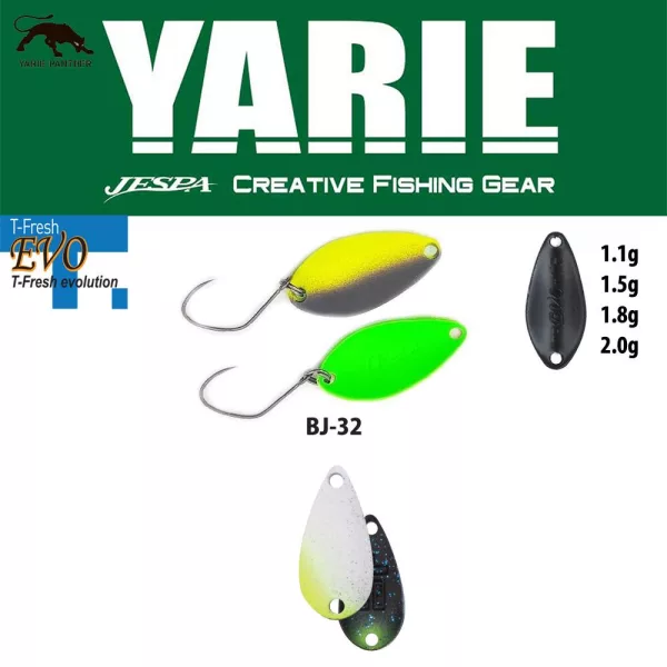 Yarie 710T T-Fresh Evo 1,1gr BJ-32 Hayato SP Kanál Villantó
