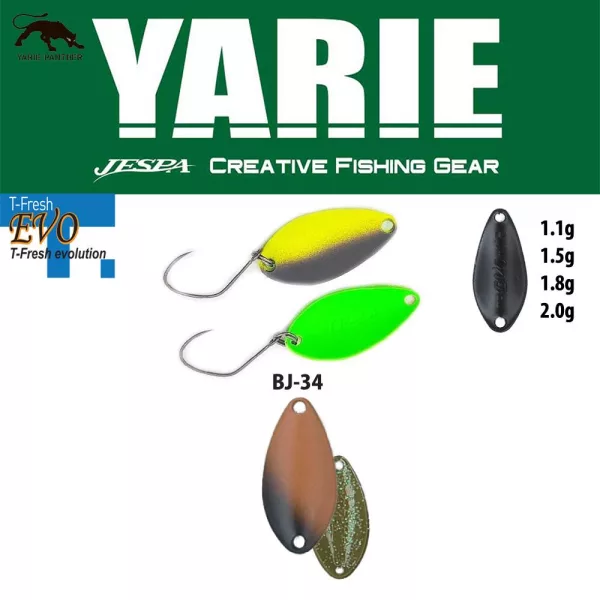 Yarie 710T T-Fresh Evo 1,1gr BJ-34 Bahun Uni Kanál Villantó