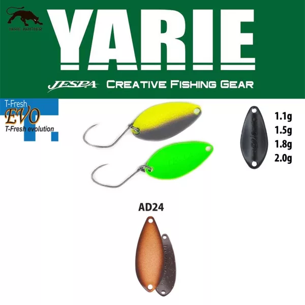 Yarie 710T T-Fresh Evo 1,5gr AD24 Oyster Kanál Villantó