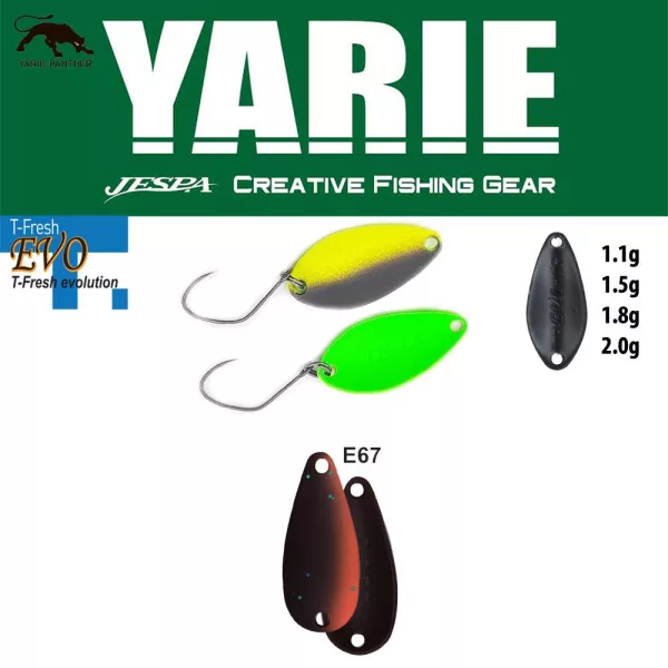 Yarie 710T T-Fresh Evo 1,5gr E67 Winner Brown Kanál Villantó