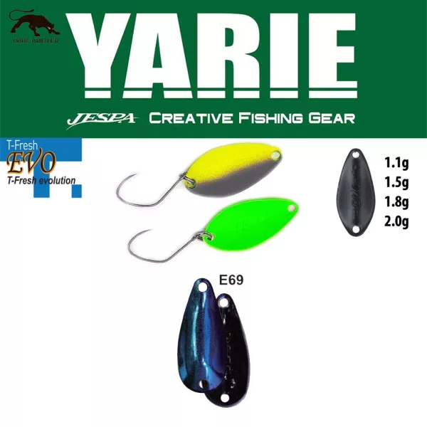 Yarie 710T T-Fresh Evo 1,5gr E69 Fire Blue Kanál Villantó