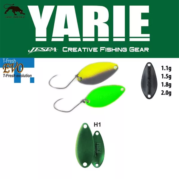 Yarie 710T T-Fresh Evo 1,5gr H1 Green Metallic Kanál Villantó