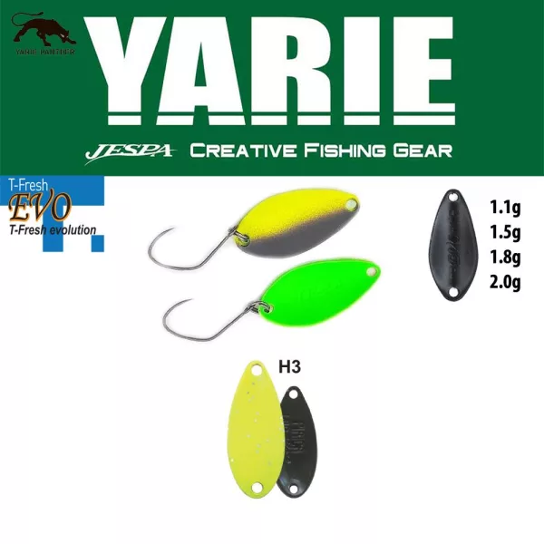 Yarie 710T T-Fresh Evo 1,5gr H3 Chart Glitter Kanál Villantó