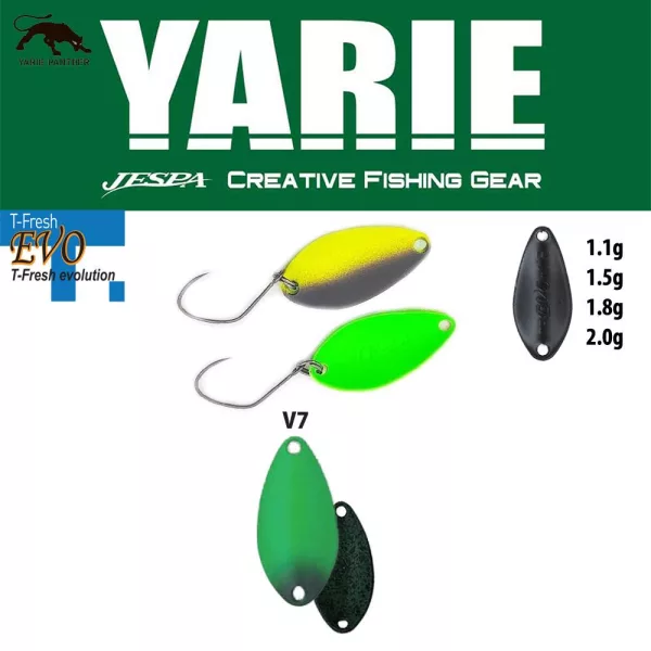 Yarie 710T T-Fresh Evo 1,5gr V7 Olive Mint Kanál Villantó