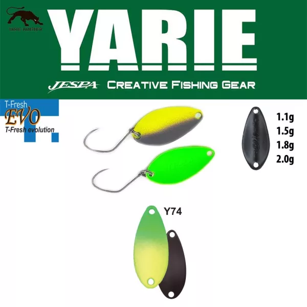Yarie 710T T-Fresh Evo 1,5gr Y74 Green/Lemon Kanál Villantó
