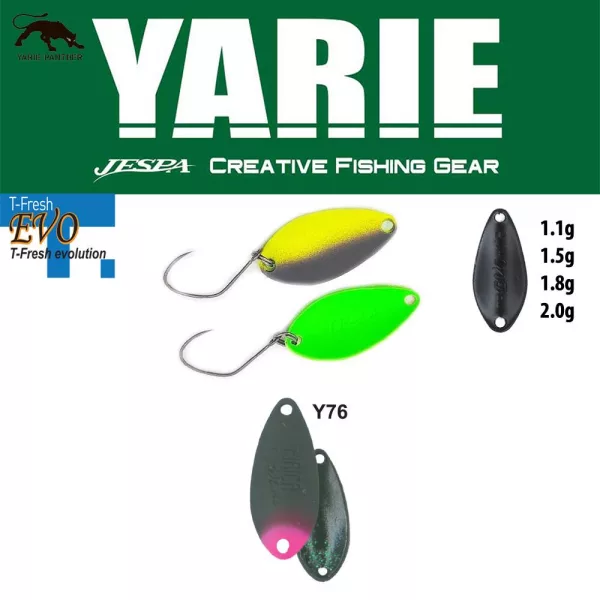 Yarie 710T T-Fresh Evo 1,5gr Y76 Olive/Pink Tail Kanál Villantó