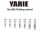Yarie 805 Rolling Swivel Black 30lb 16 Forgó 15db