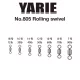 Yarie 805 Rolling Swivel Black 70lb 8 Forgó 16db