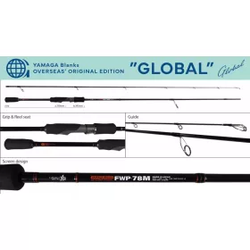   Yamaga Blanks FWP-78M Global 2,36m 7-28gr 2 részes Pergető Bot