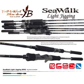   Yamaga Blanks Seawalk Light Jigging B66L Baitcast 1,98m 40-80gr 2 Részes Pergető Bot