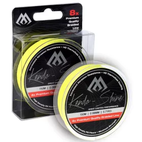 Mikado Kendo Shine Fluo Sárga 0,14mm 150m Fonott Főzsinór