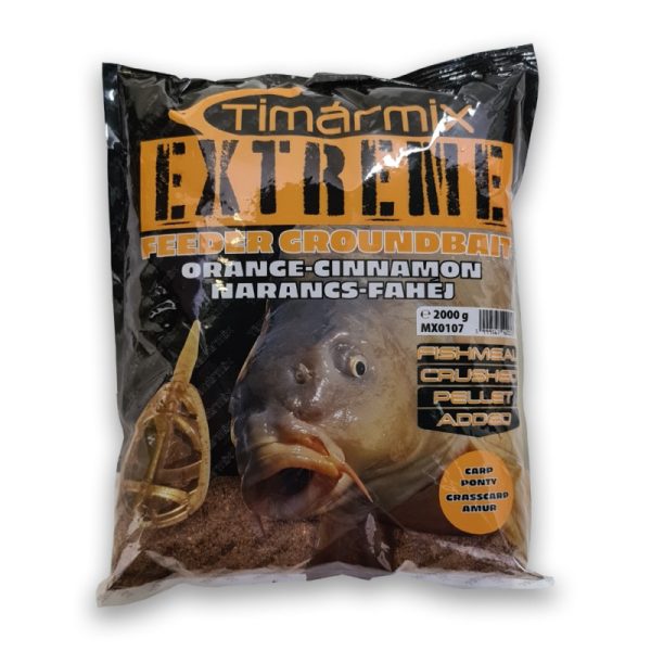 Tímár Mix Extreme Feeder Oranga-Cinnamon, Hallisztes, Feeder horgászat, 2kg - Csalizás, etetés|Etetőanyagok