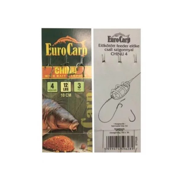 Euro Carp előkötött fonott feeder előke Chinu10