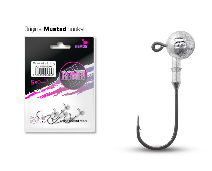 Jig fej Delphin BOMB! / 5db 12g-6/0 Jig fej Delphin BOMB! / 5db 12g-6/0
