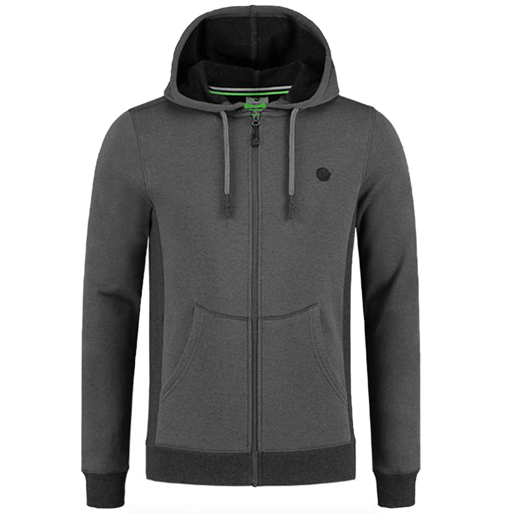 Korda LE Charcoal Zip Hoodie M - zipzáros kapucnis pulóver Korda LE Charcoal Zip Hoodie M - zipzáros kapucnis pulóver